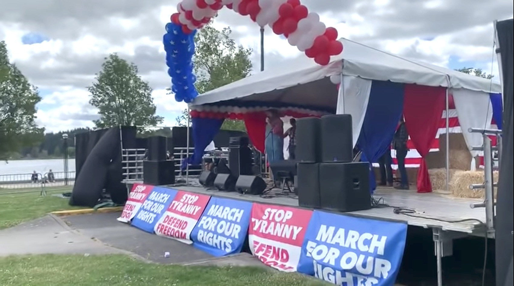 watch Sacha Baron Cohen prank alt-right militia rally into doing racist sing-along