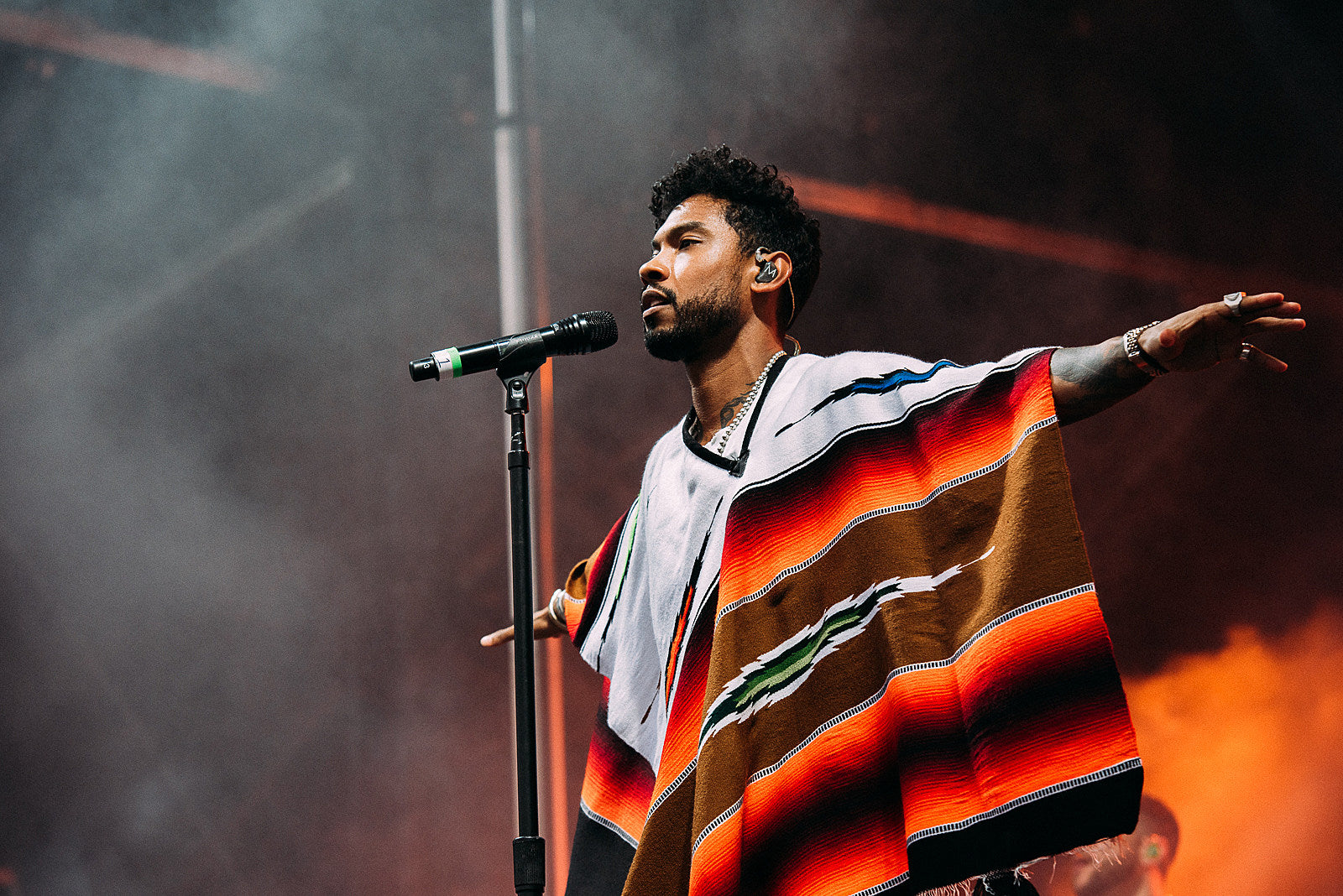 Miguel playing shows, including Brooklyn’s Northside Festival