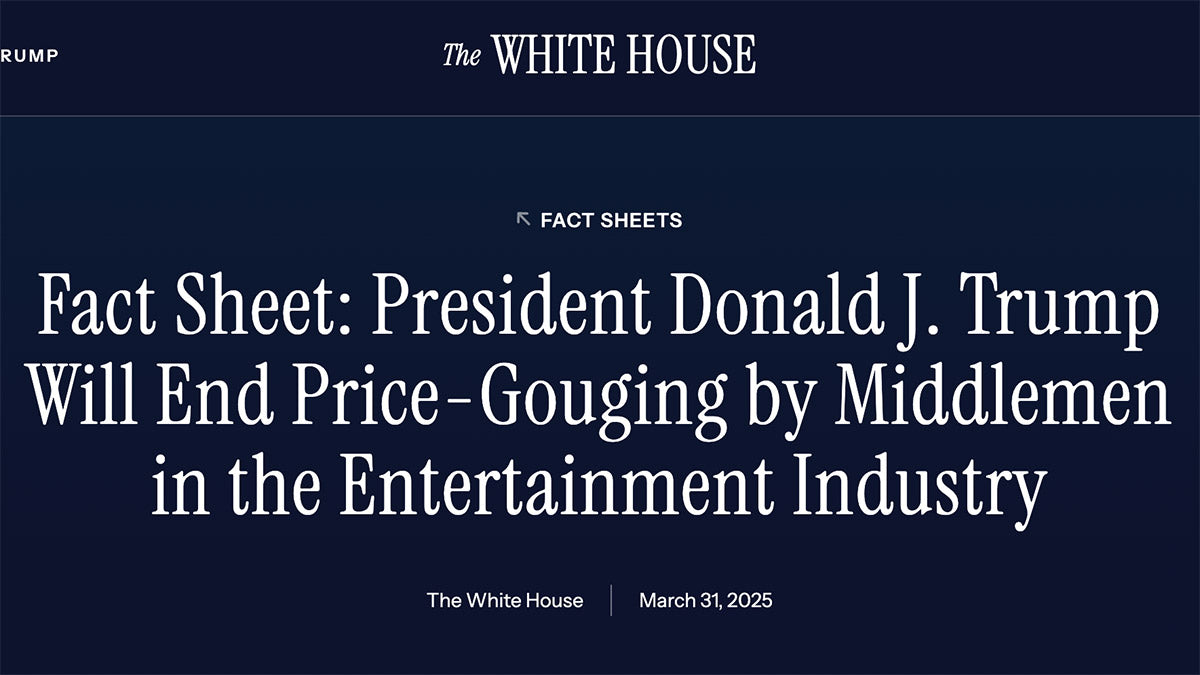 Donald Trump signs executive order to “protect fans from exploitative ticket scalping”