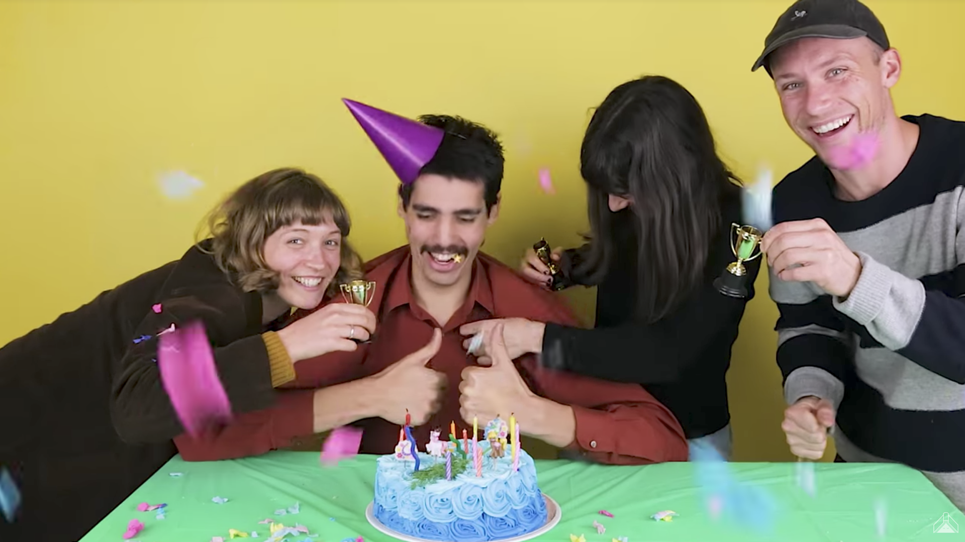 go baking with School Damage in “The Bus That Couldn’t Slow Down” video