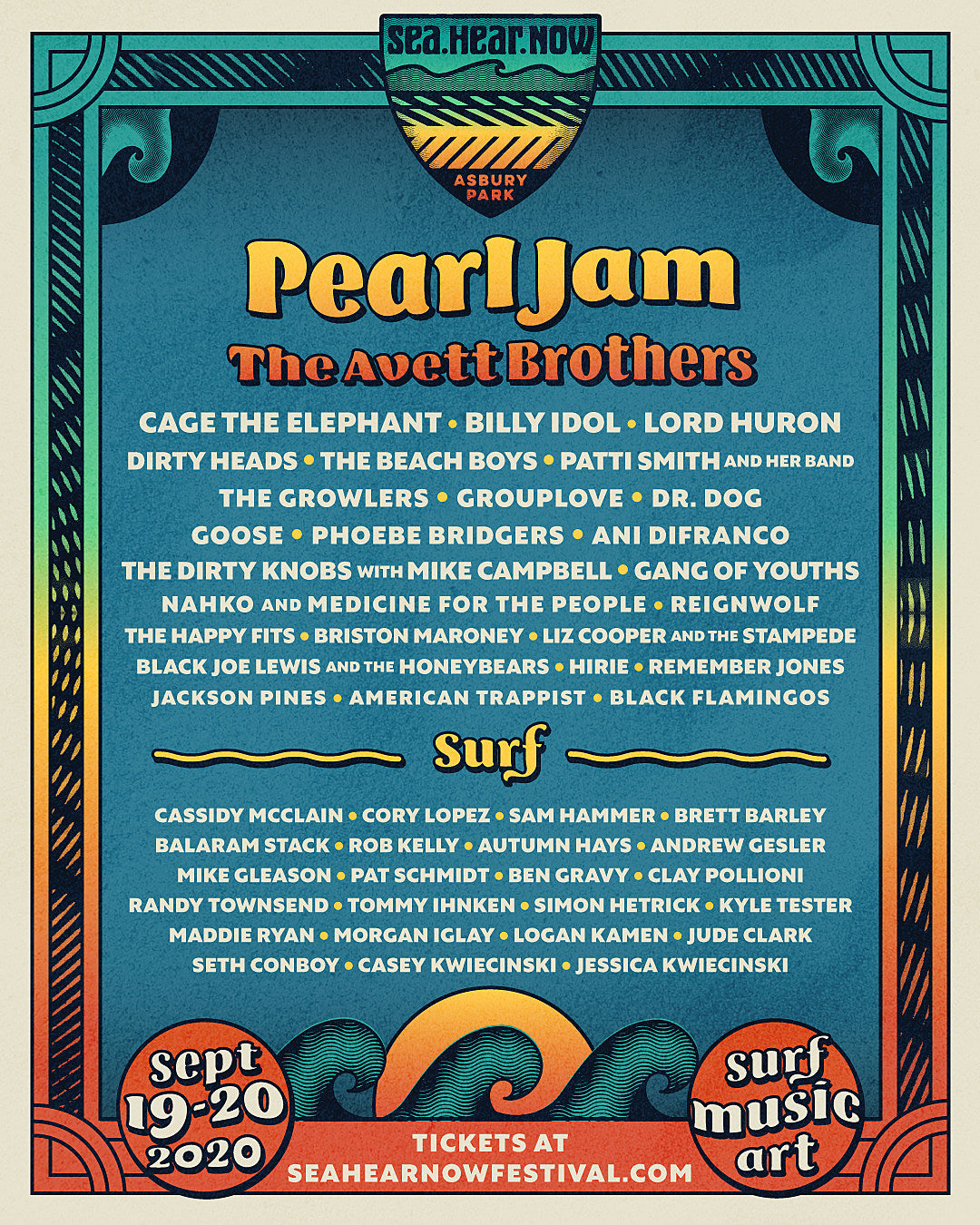 Sea.Hear.Now 2020 lineup (Pearl Jam, Patti Smith, Phoebe Bridgers, more)