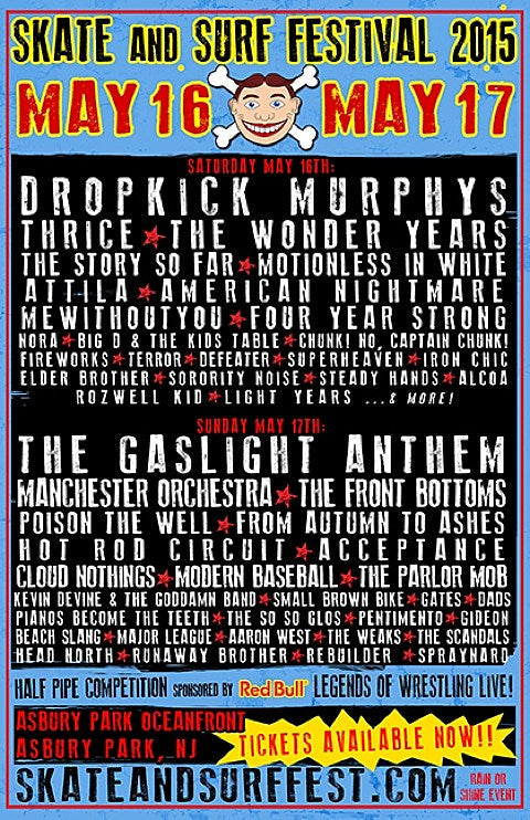 Skate & Surf adds Cloud Nothings, Defeater, Hot Rod Circuit, Thrice & more, reveals day-by-day lineups; Alcoa touring