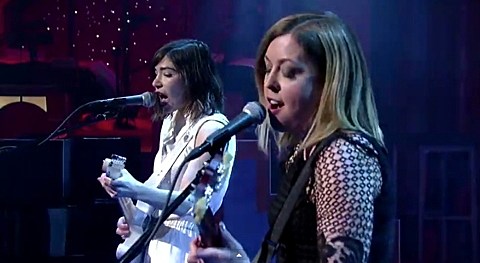Sleater-Kinney played “A New Wave” on ‘Letterman’ (watch); Katie from Sky Larkin is the band’s fourth member for the tour