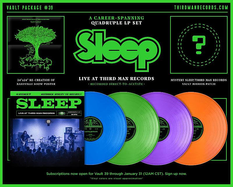 SLEEP announce 4 LP live album