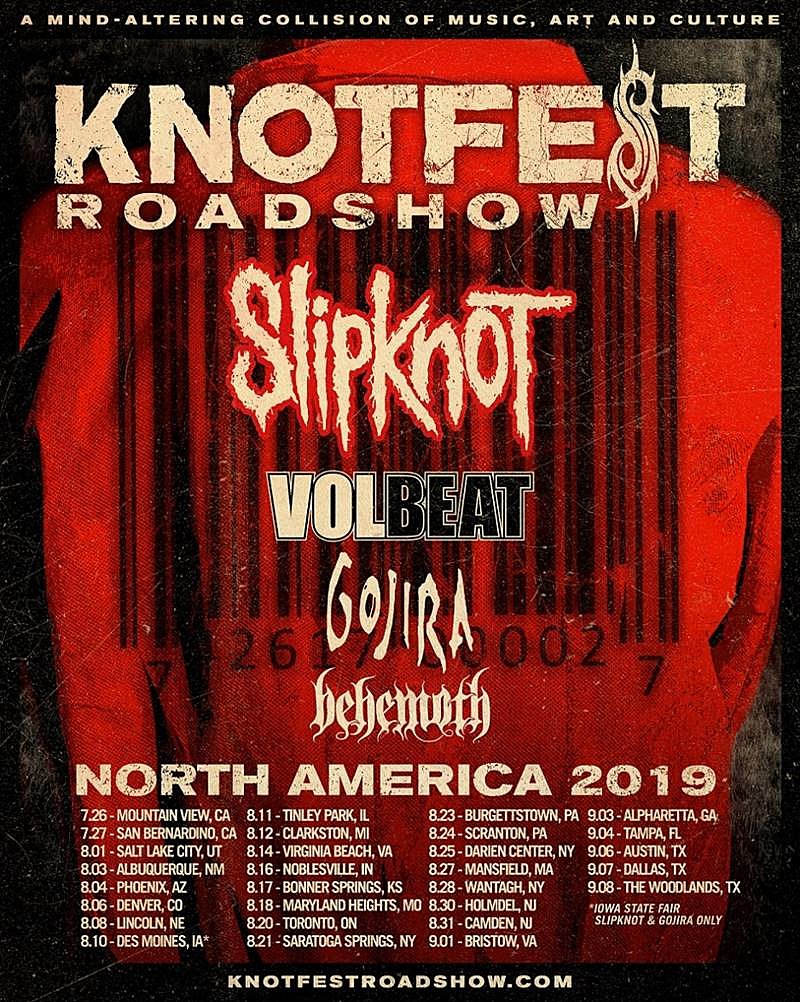 Slipknot announce tour dates w/ Gojira & Behemoth, confirm LP release date