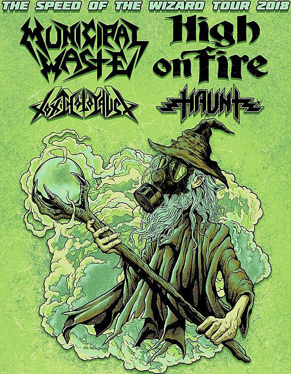 Municipal Waste, High on Fire, Toxic Holocaust & Haunt announce tour