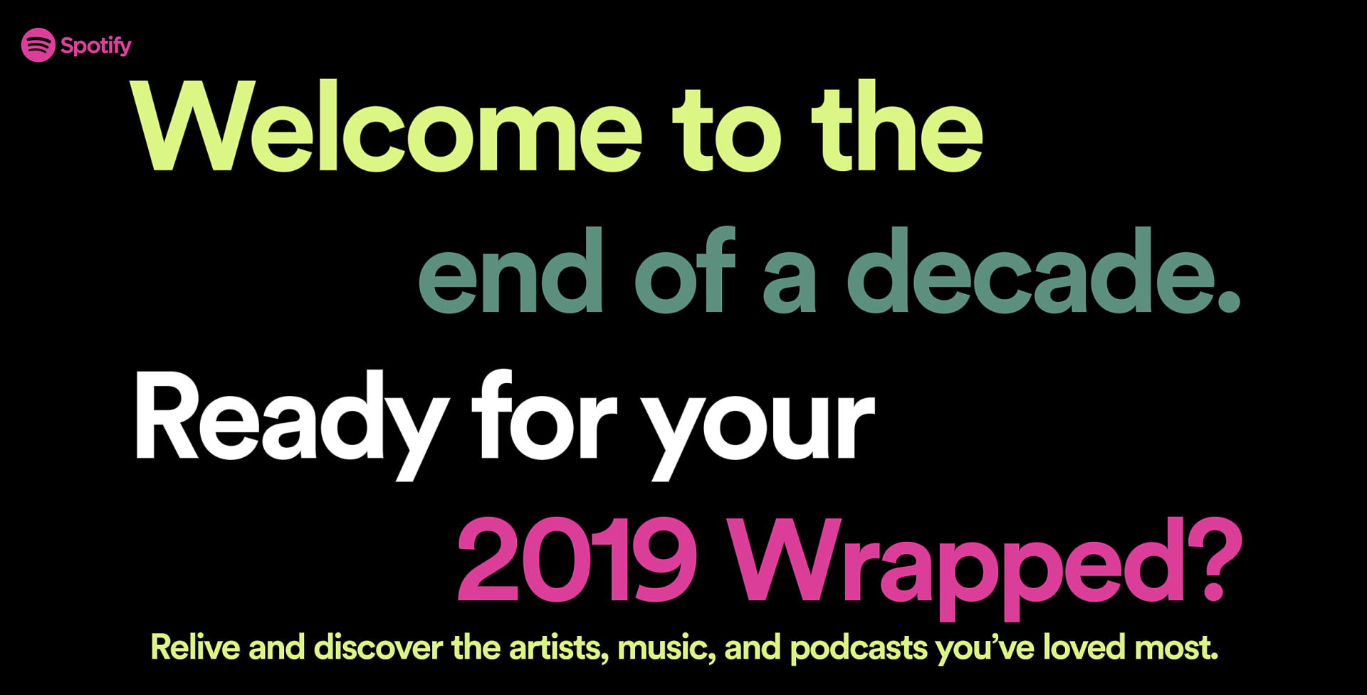 Spotify “Wrapped” tells you what music you played most in 2019 & the decade