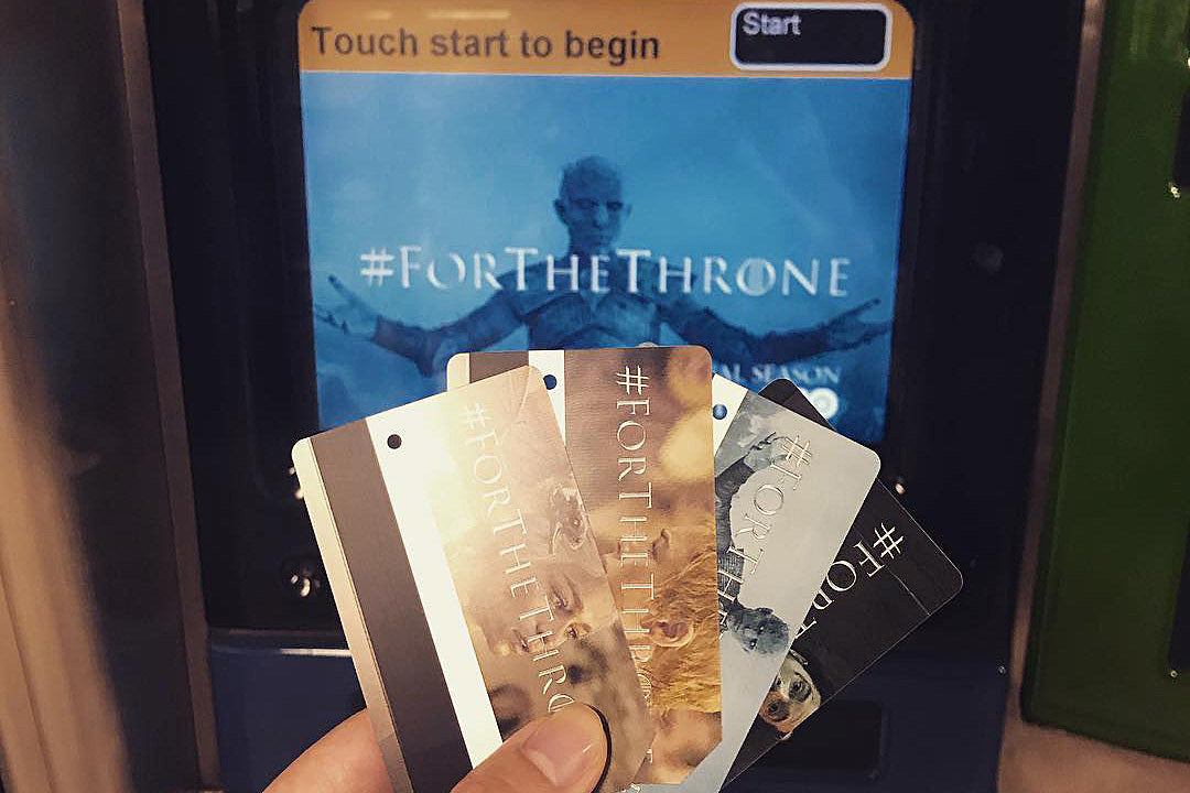 Game of Thrones MetroCards available now
