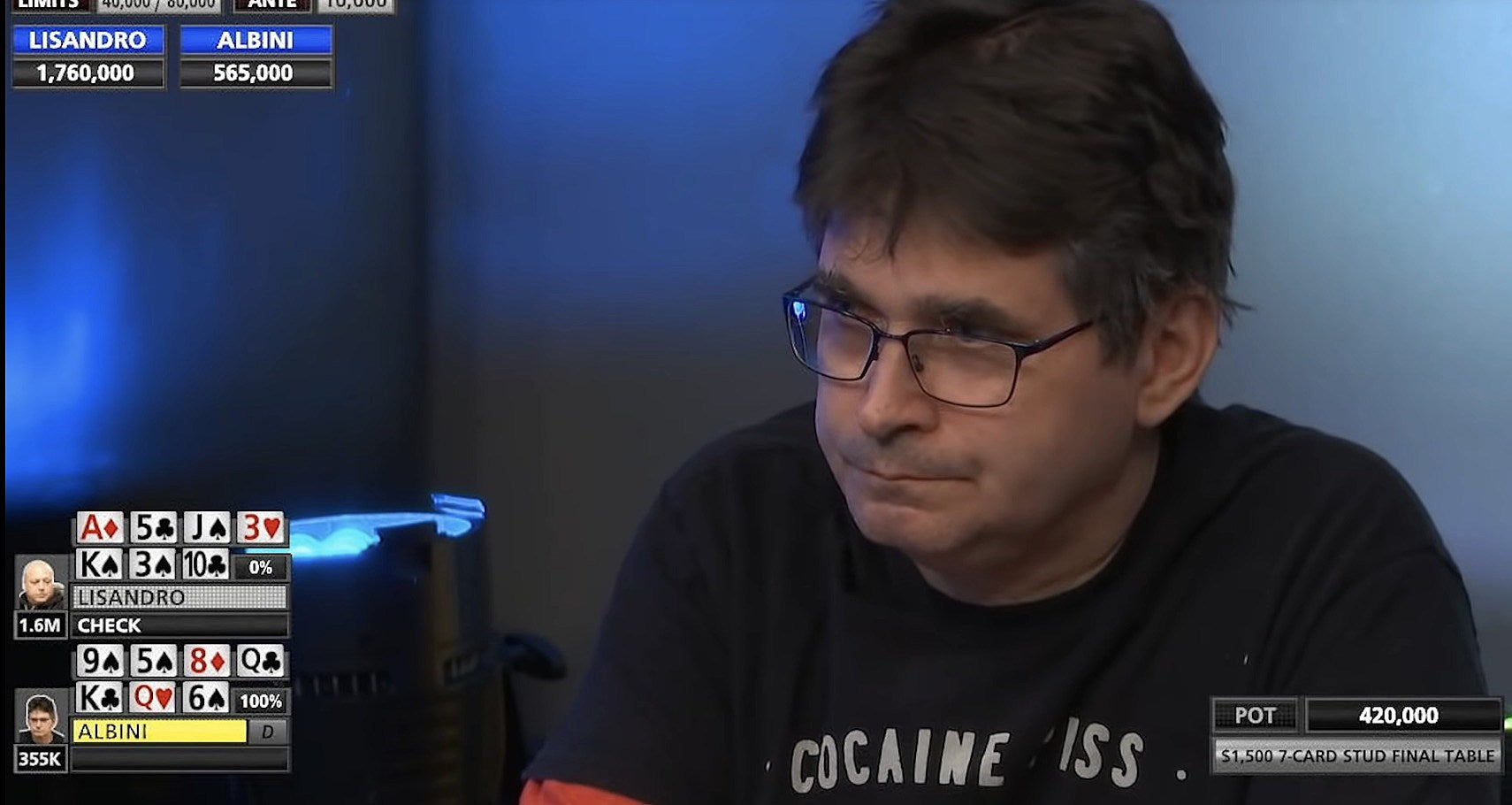 watch a documentary on Steve Albini, poker champion