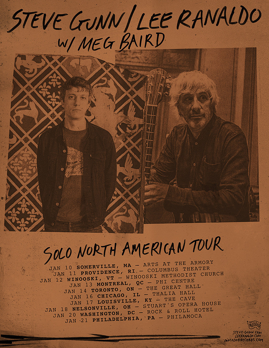 Steve Gunn’s January tour is with Lee Ranaldo and Meg Baird (NYC show added)