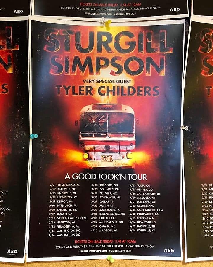 Sturgill Simpson & Tyler Childers team for “A Good Look’n Tour” in 2020