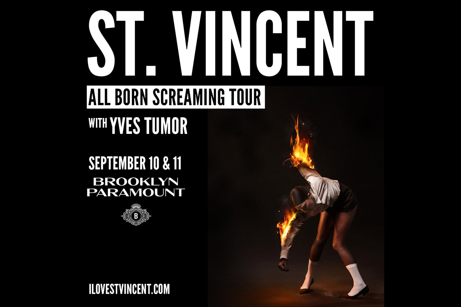 St. Vincent @ Brooklyn Paramount on BrooklynVegan Presale (password here)