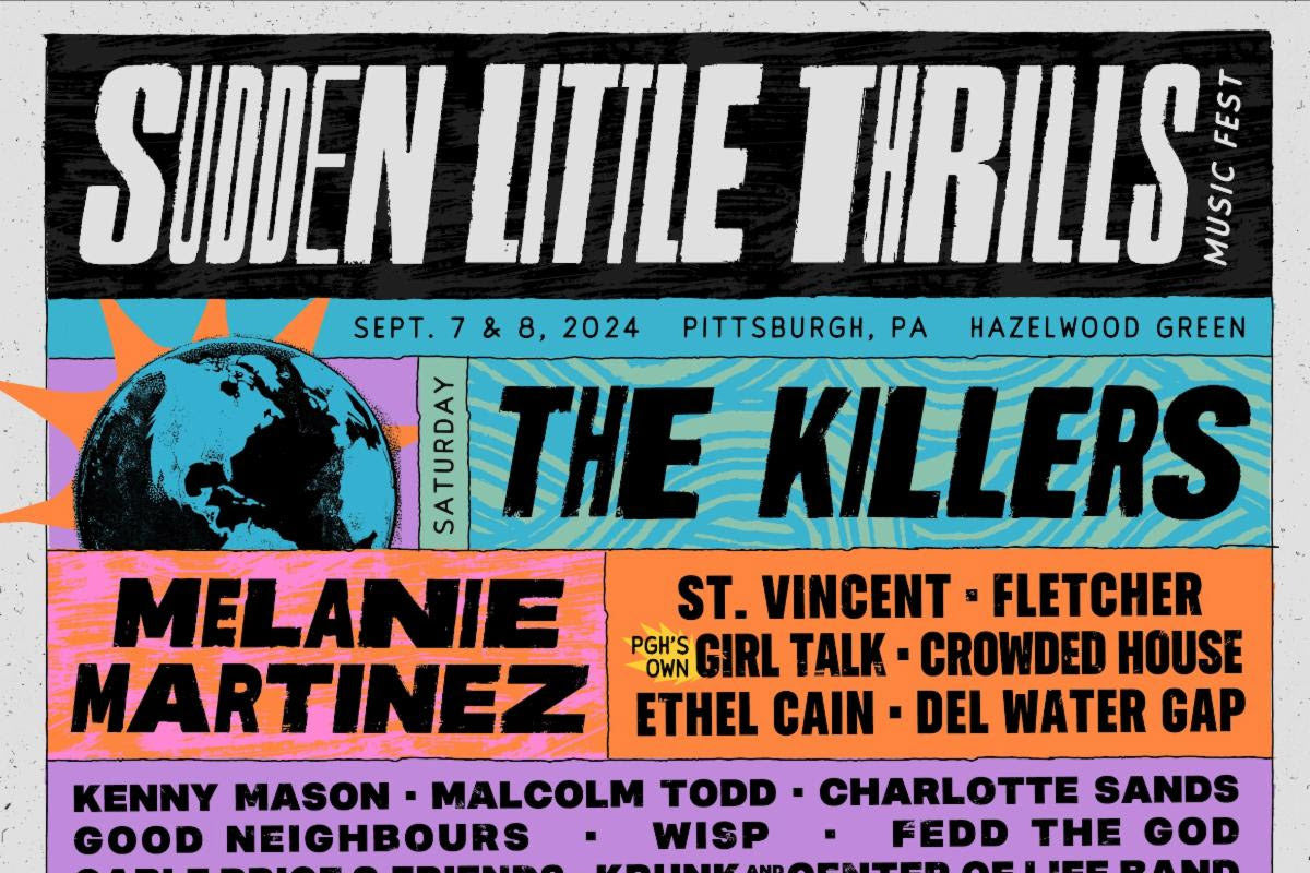 New Pittsburgh fest Sudden Little Thrills announces 2024 lineup (SZA, The Killers, St. Vincent, more)