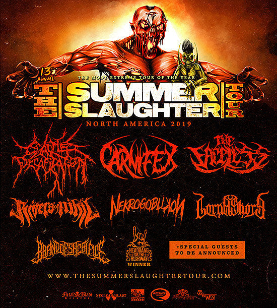 Cattle Decapitation, Rivers of Nihil, more playing 2019 Summer Slaughter tour (dates)