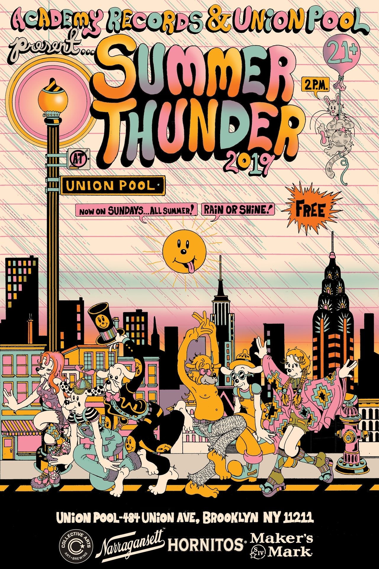 Union Pool Summer Thunder 2019 lineup: Sun Ra Arkestra, Magik Markers, L’rain, more