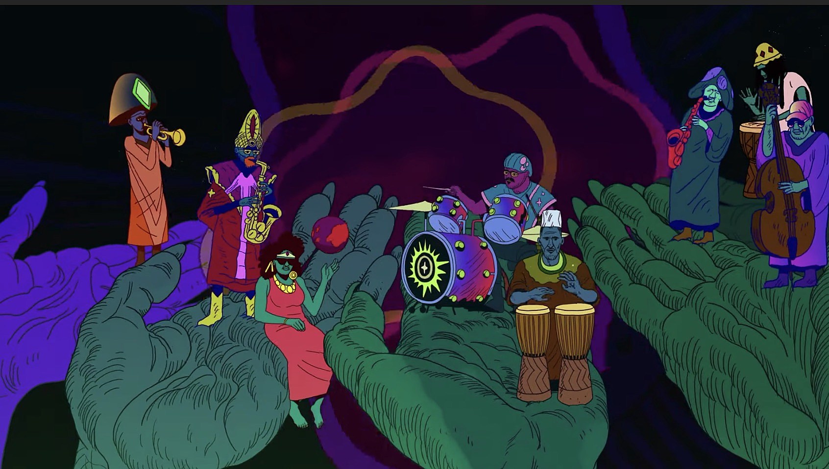 Sun Ra Arkestra prep first LP in 20 years, share “Seductive Fantasy” (video by Chad Vangaalen)