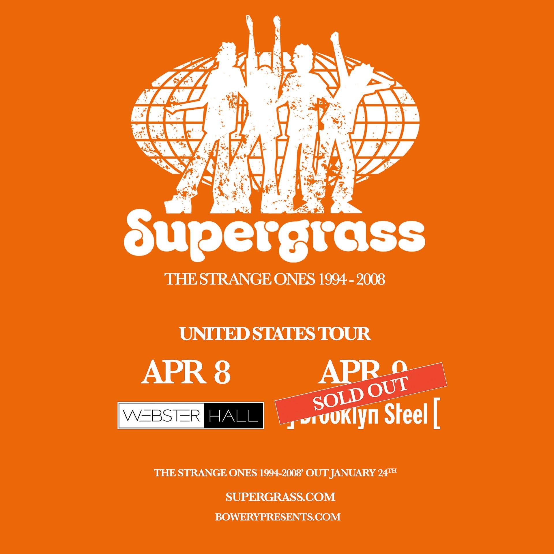 Supergrass sold out Brooklyn Steel, add Webster Hall show (win tix to either show!)