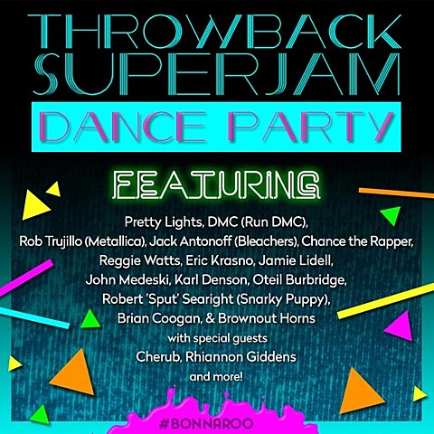 Metallica’s Rob Trujillo, DMC, Chance the Rapper, Reggie Watts, Jamie Lidell & more playing Bonnaroo 2015 Superjam