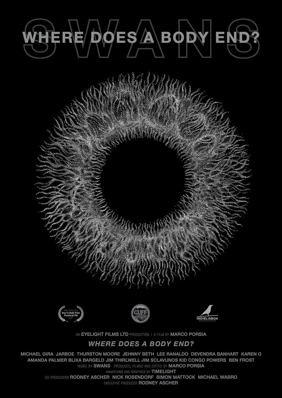 Swans documentary screening in select theaters (NYC with Norman Westberg / Jim Thirlwell Q&A)
