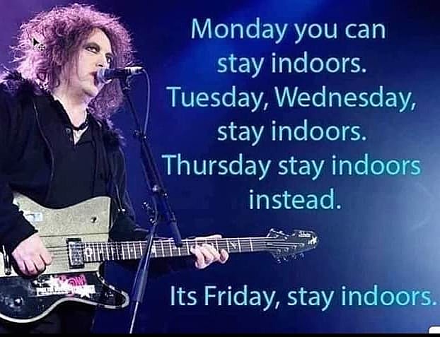 What’s going on Friday (Nothing’s going on. Stay home.)