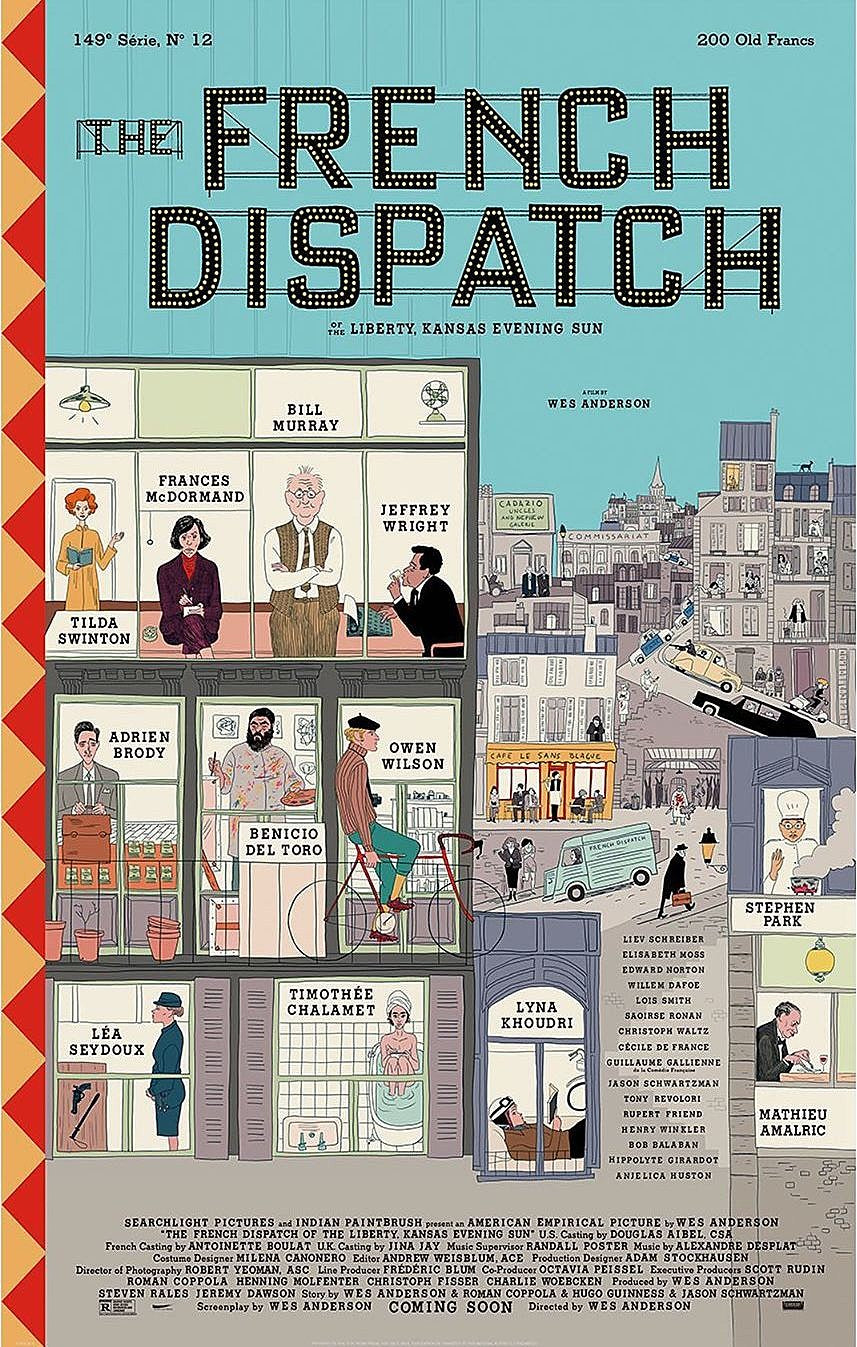 watch the trailer for Wes Anderson’s new film ‘The French Dispatch’