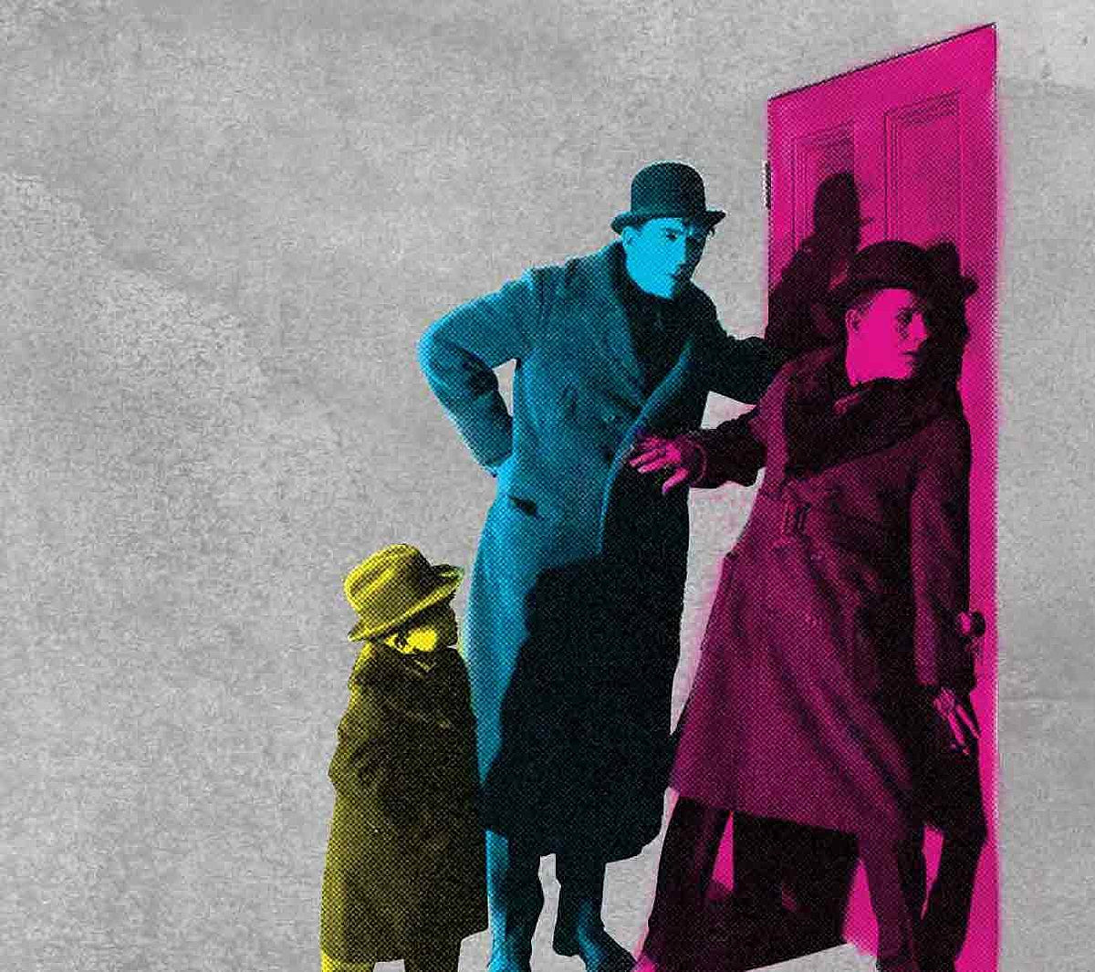 Stephin Merritt & Daniel Handler performing live score to Tod Browning film ‘The Unholy Three’ in NYC