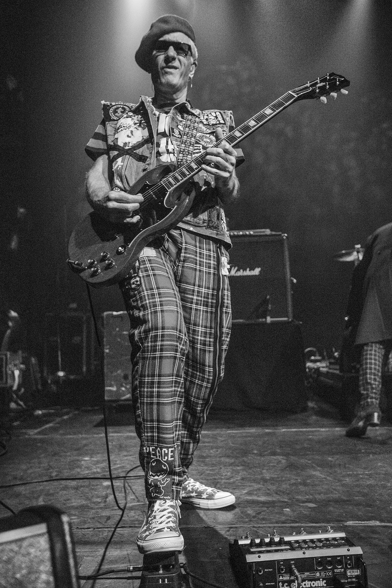 The Damned postpone shows after Captain Sensible falls off stage & breaks rib