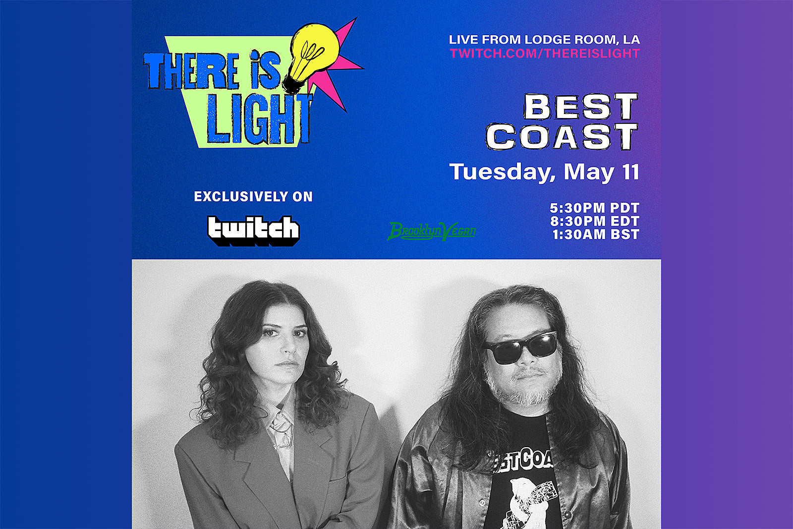 Best Coast & Jordana playing virtual concert on Twitch tonight