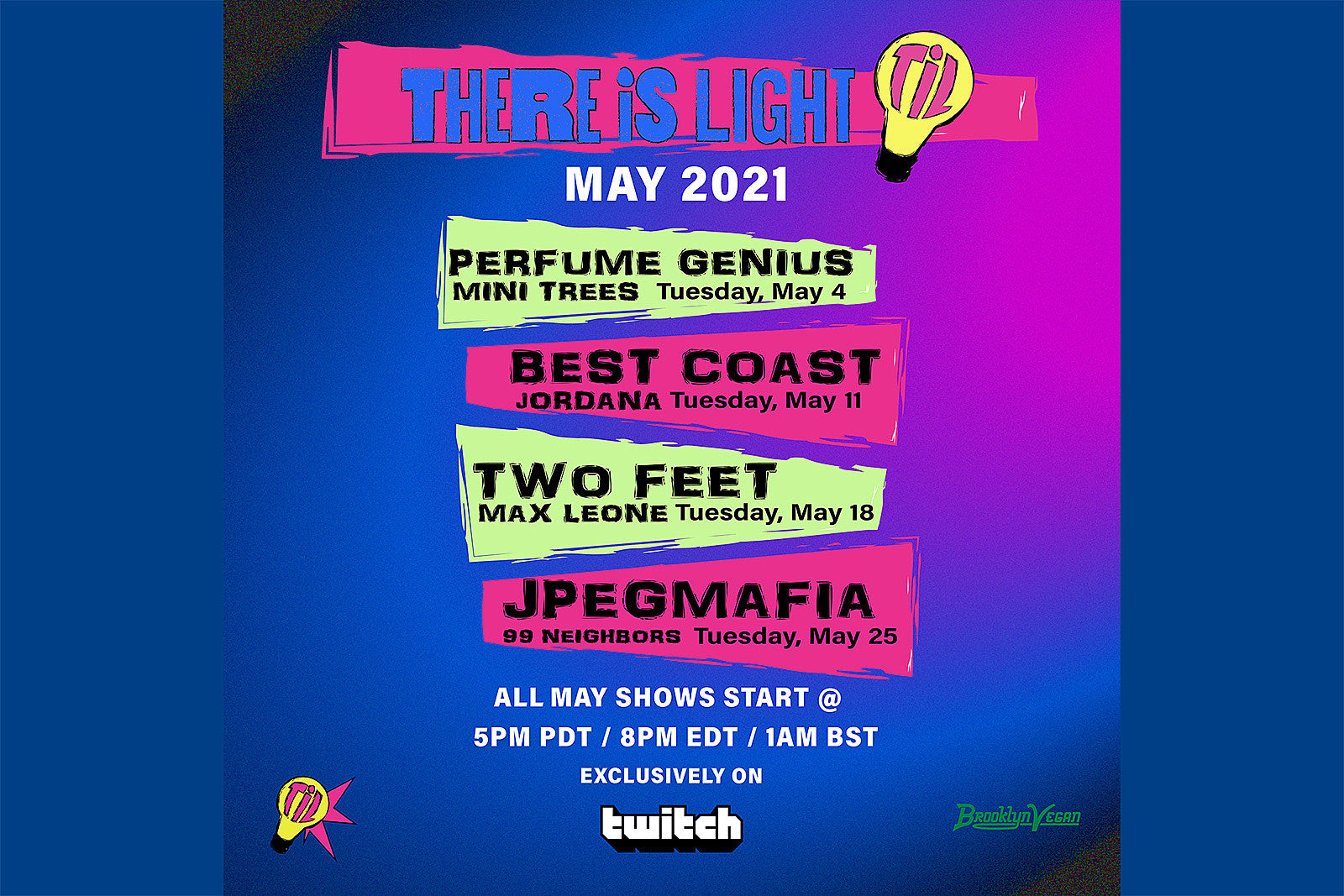 Virtual concert series There Is Light continues on Twitch