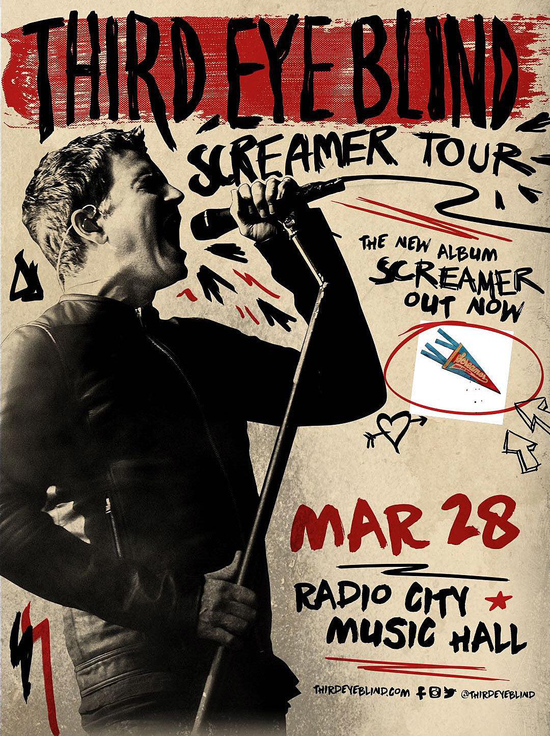 Third Eye Blind/Saves The Day @ Radio City on BrooklynVegan presale (password here)