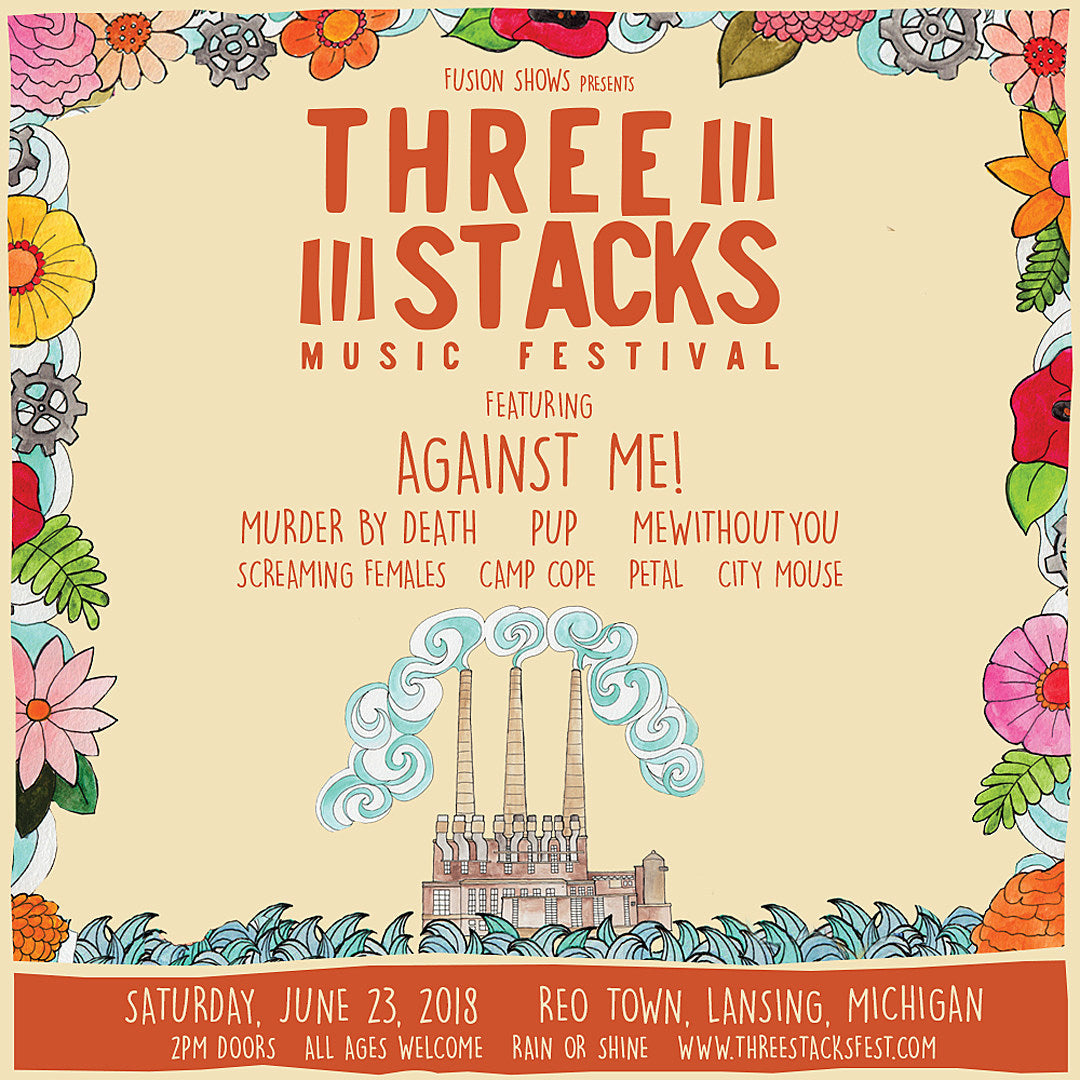 Against Me!, mewithoutYou, Screaming Females, Camp Cope & more playing inaugural Three Stacks fest