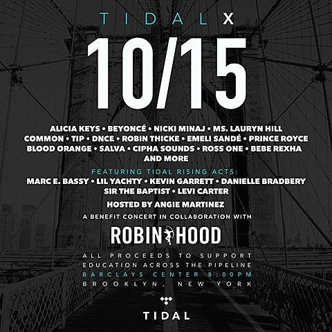 Beyonce, Alicia Keys, Lauryn Hill, Blood Orange & more playing TIDAL concert at Barclays Center
