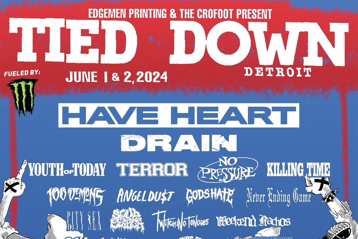 Tied Down 2024 lineup: Have Heart, Drain, Youth of Today, Terror, Pity Sex, Weekend Nachos & more