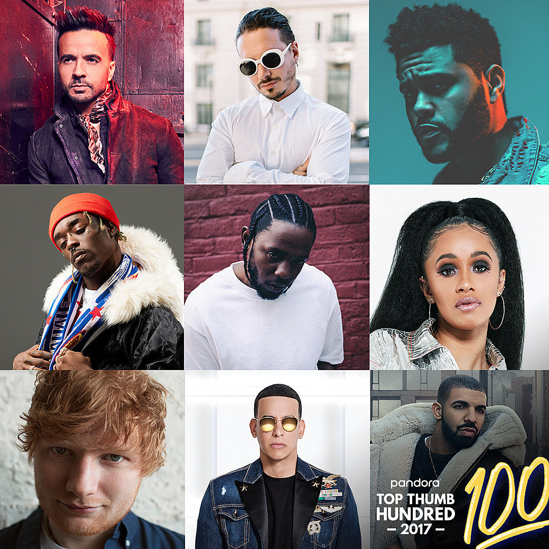 Pandora reveals 2017 “Top Thumb Hundred”