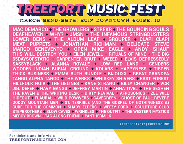 Treefort fest: initial 2017 lineup & tickets