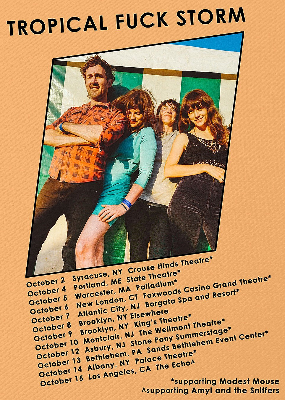 Tropical Fuck Storm (ex-The Drones) touring w/ Modest Mouse + other dates