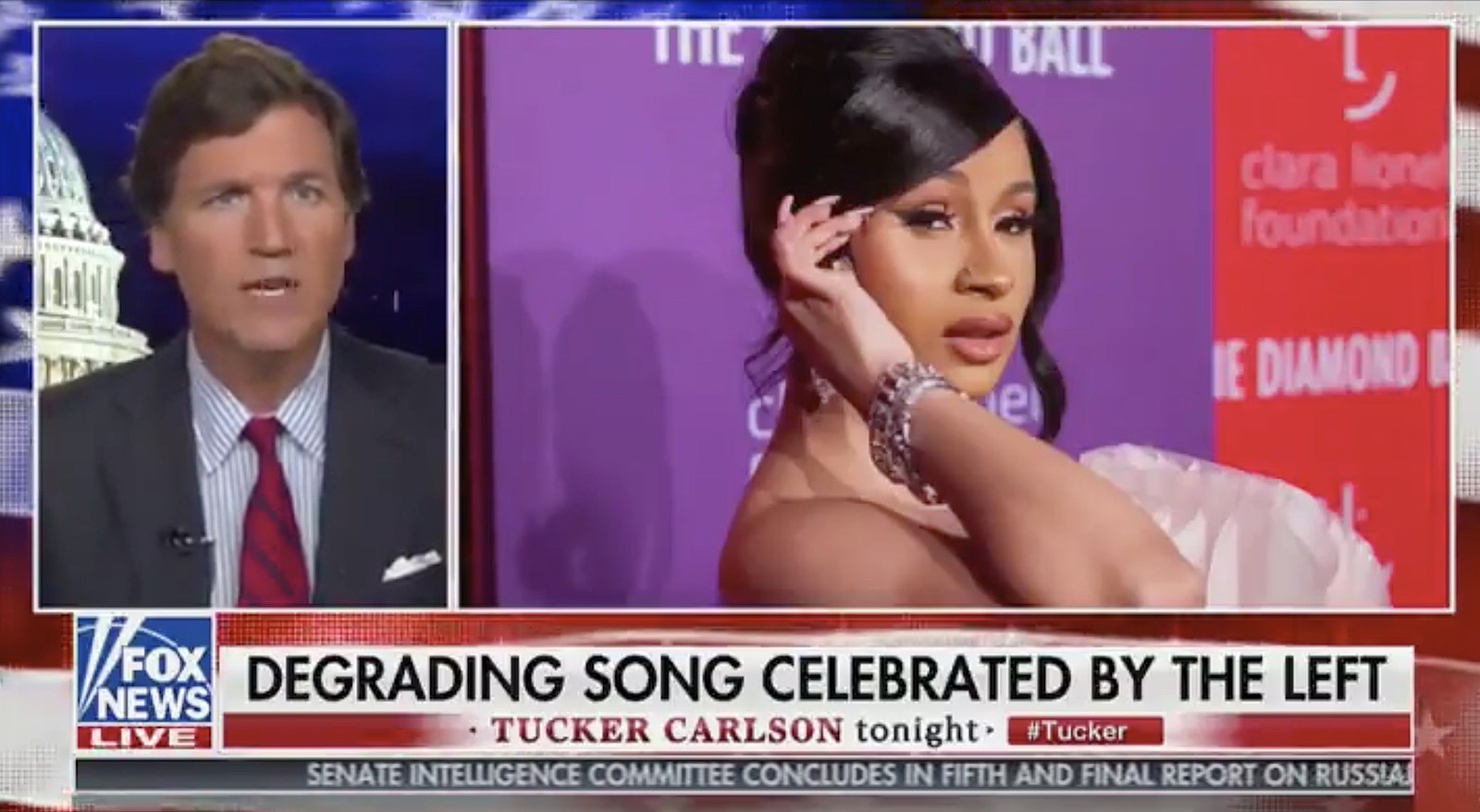 You’re never going to believe this, but Tucker Carlson does not like Cardi B’s “WAP”