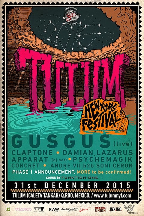 Gus Gus, Apparat, Psychemagik and more playing Mexico’s Tulum New Year’s Festival; XLR8R throwing one a week later