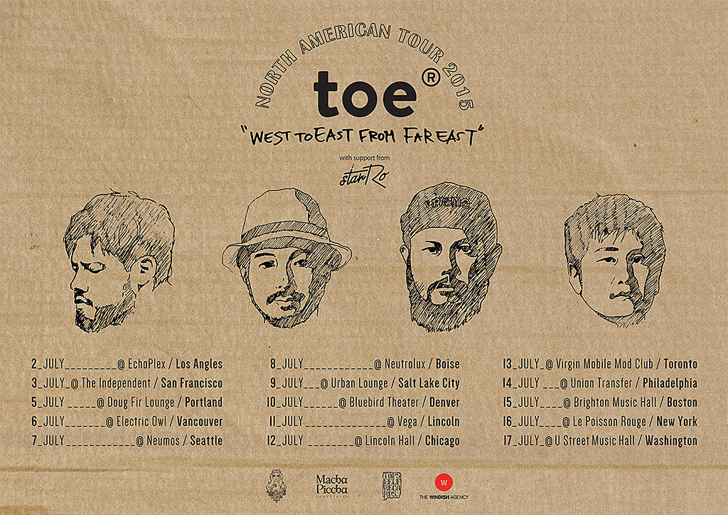 Japanese band Toe touring North America in July