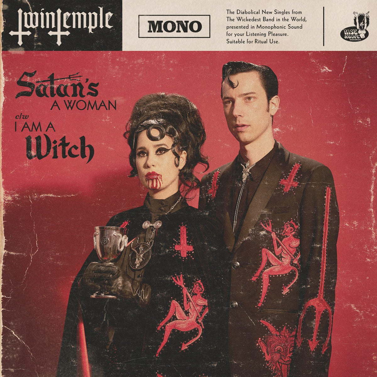 stream satanic doo-wop duo Twin Temple’s new song “I Am A Witch”