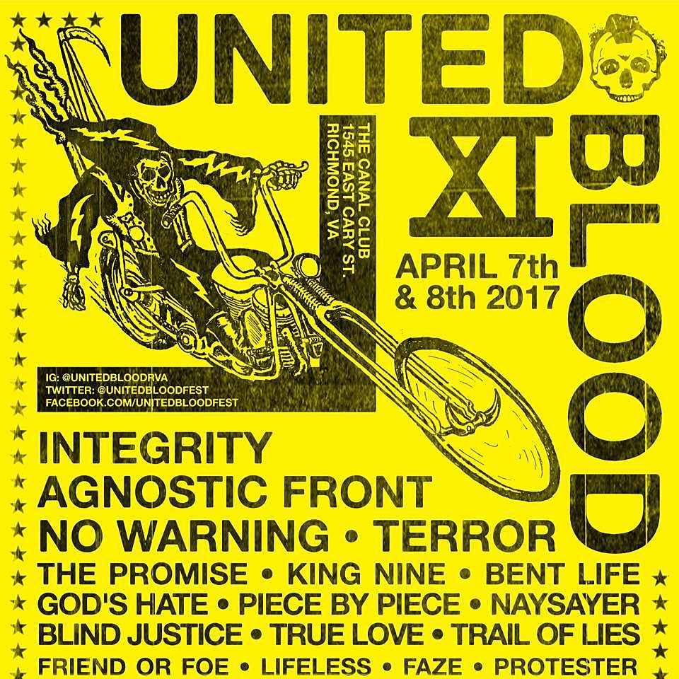 Integrity, Agnostic Front, No Warning & more playing United Blood Fest 2017