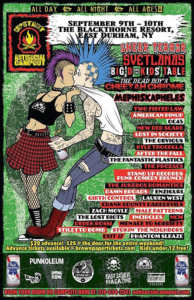 Sheer Terror, Cheetah Chrome & more playing Upstart Antisocial Campout in NY