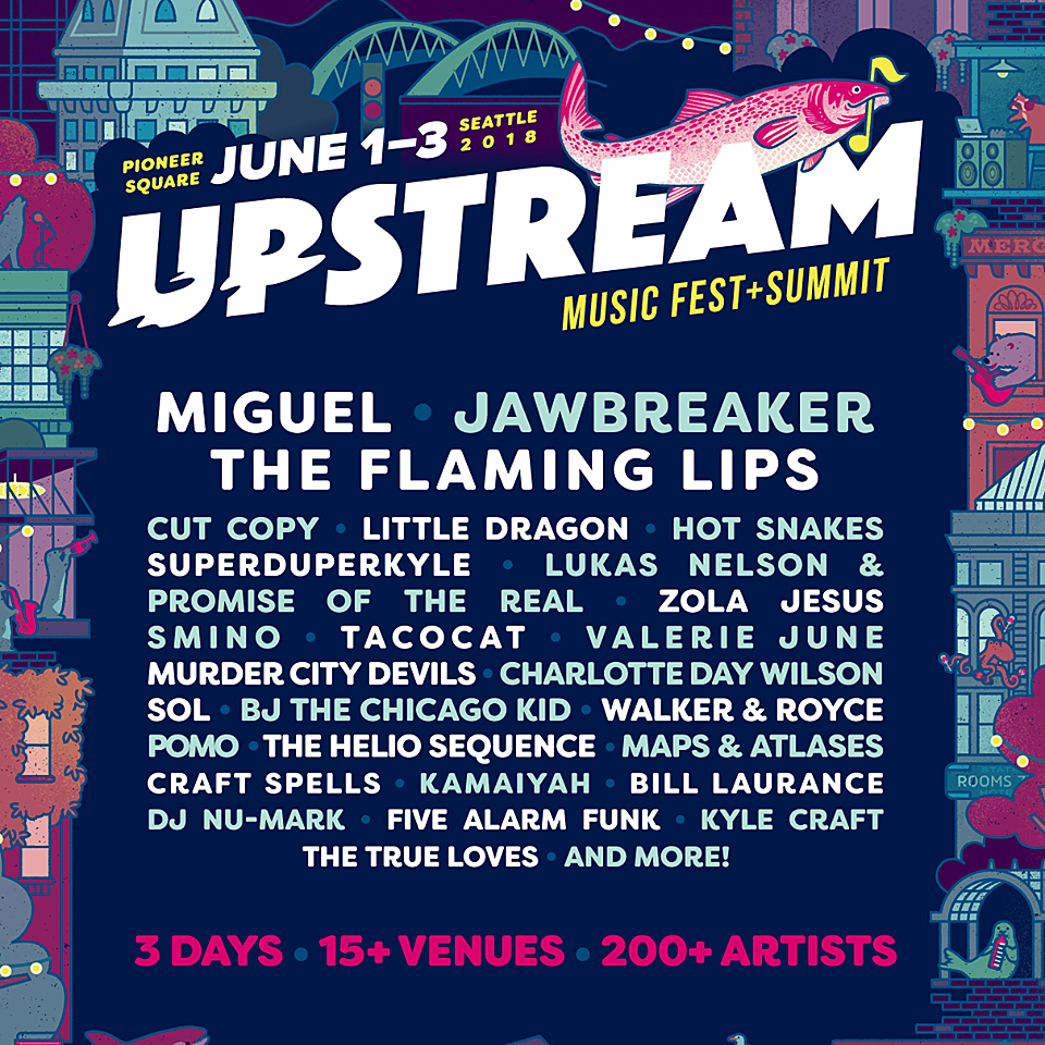 Upstream Festival announces 2018 lineup (Jawbreaker, The Flaming Lips, Miguel)
