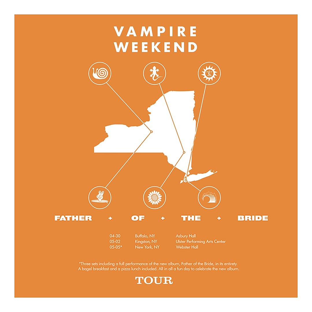 Vampire Weekend celebrate new LP with NY State Tour (NYC w/ bagels & pizza!)