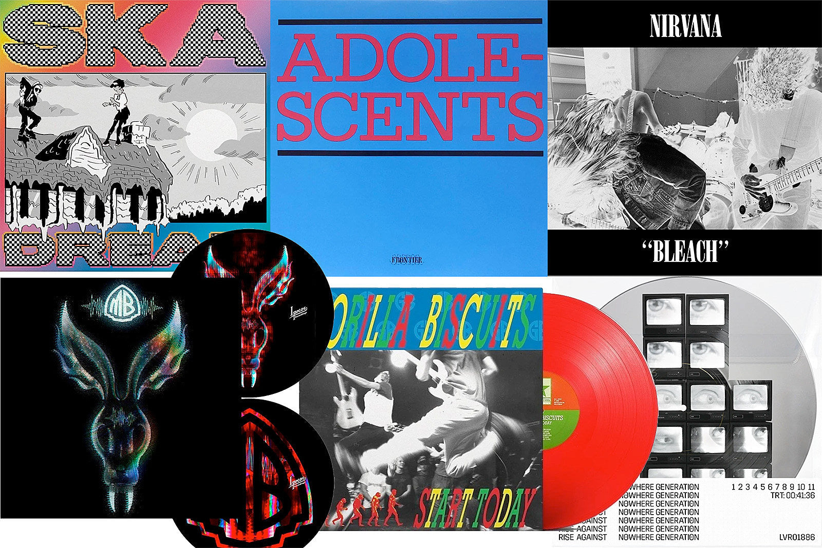 Vinyl for Sale: Nirvana, Adolescents, Gorilla Biscuits, Jeff Rosenstock, hip hop classics, Puscifer, more