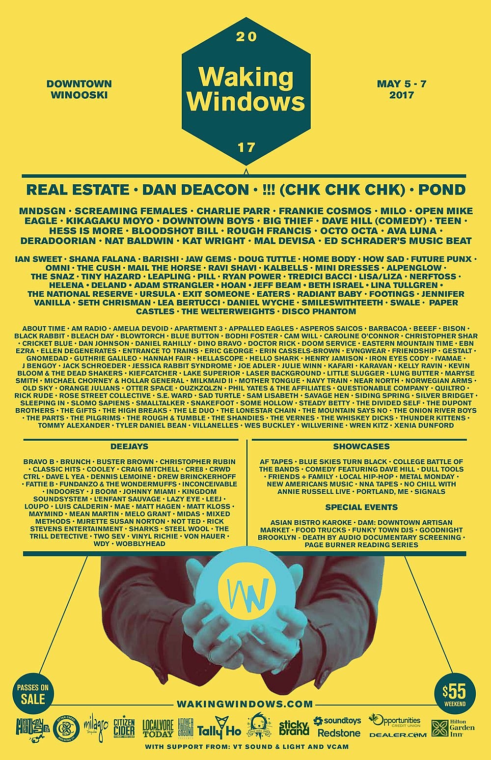 Waking Windows 2017: lineup and tickets for Vermont & Detroit editions