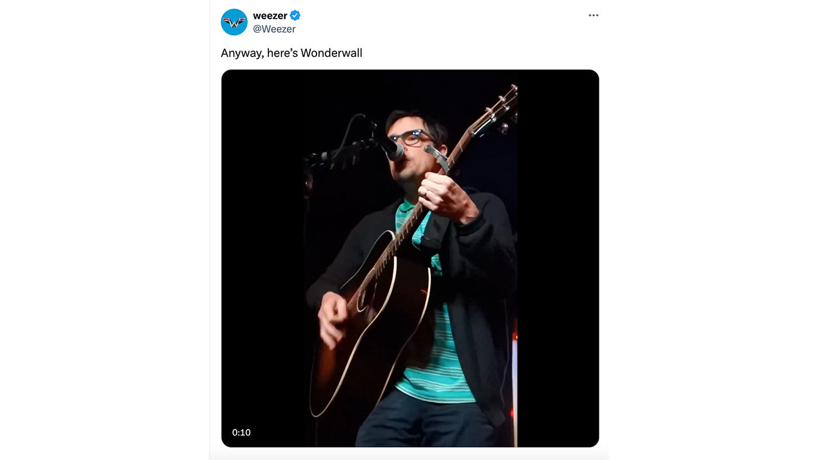 Weezer welcome Oasis back: “Anyway, here’s Wonderwall”