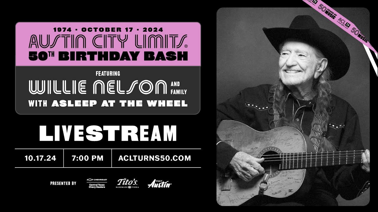 Livestream Willie Nelson’s ACL 50th Birthday show