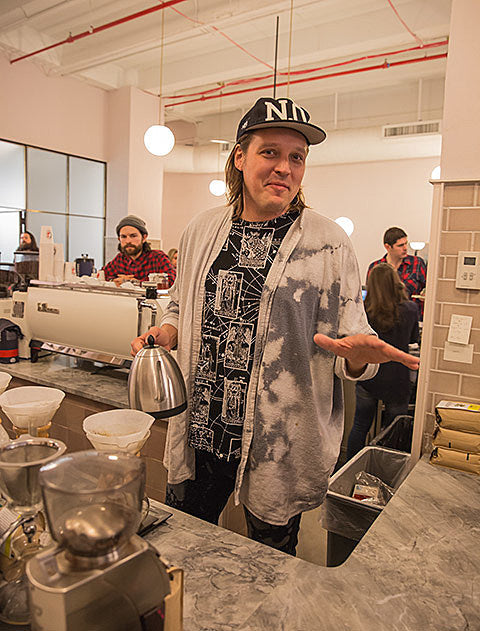 Win Butler came to NYC to play the NBA celebrity game, DJ twice, serve coffee, introduce Miley on ‘SNL 40’ (pics, video)