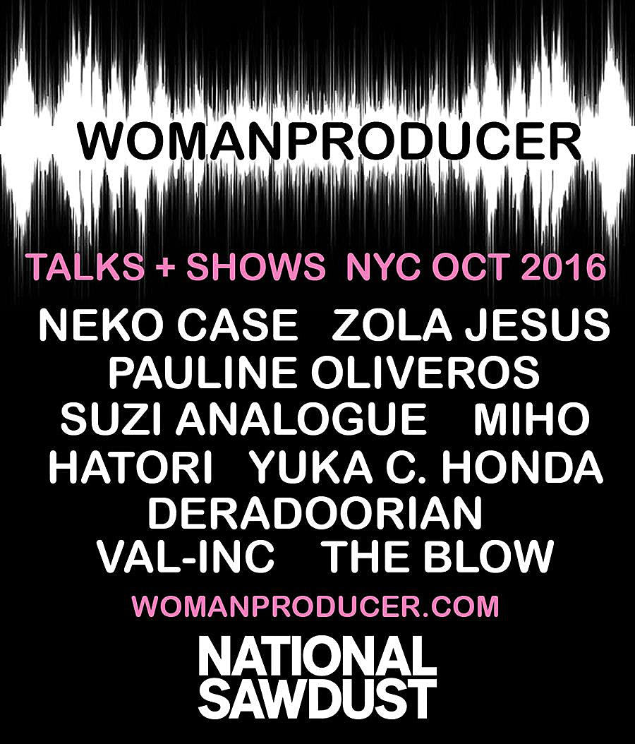 The Blow hosting WOMANPRODUCER events at National Sawdust w/ Neko Case, Zola Jesus, Mirah & more